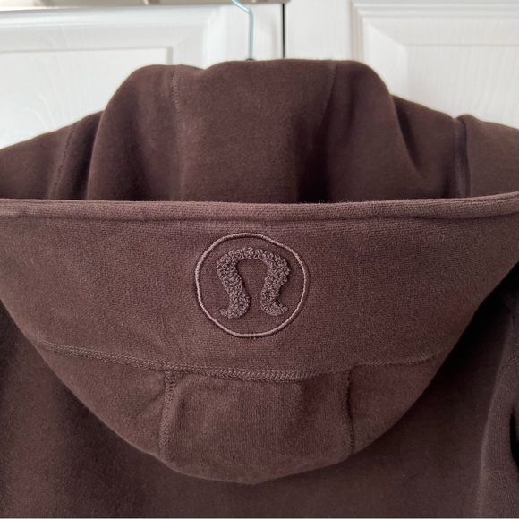 Lululemon Chocolate Brown Scuba Full-Zip Hoodie Size 4 - Picture 15 of 16